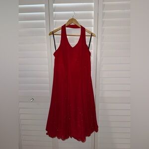 Elegant Sparkly Red Dress
